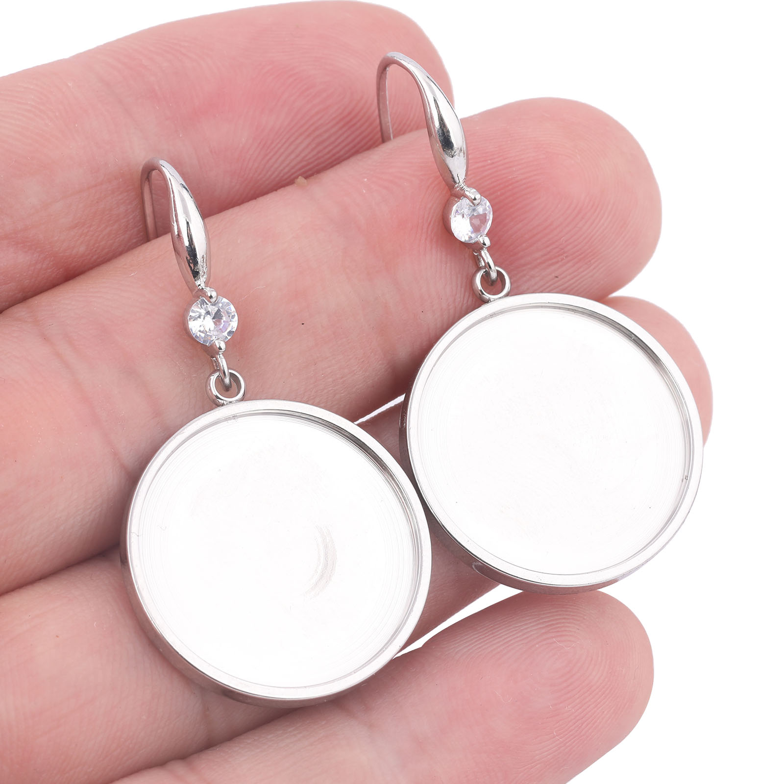 6pcs Stainless Steel Fit 20mm  - огляд і ціна Jewelry Making With Stones
