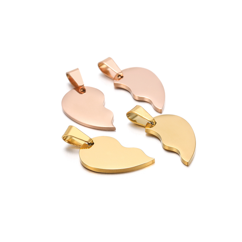 2Pcs/set Stainless Steel Gold  - огляд і ціна Jewelry Making For Couples