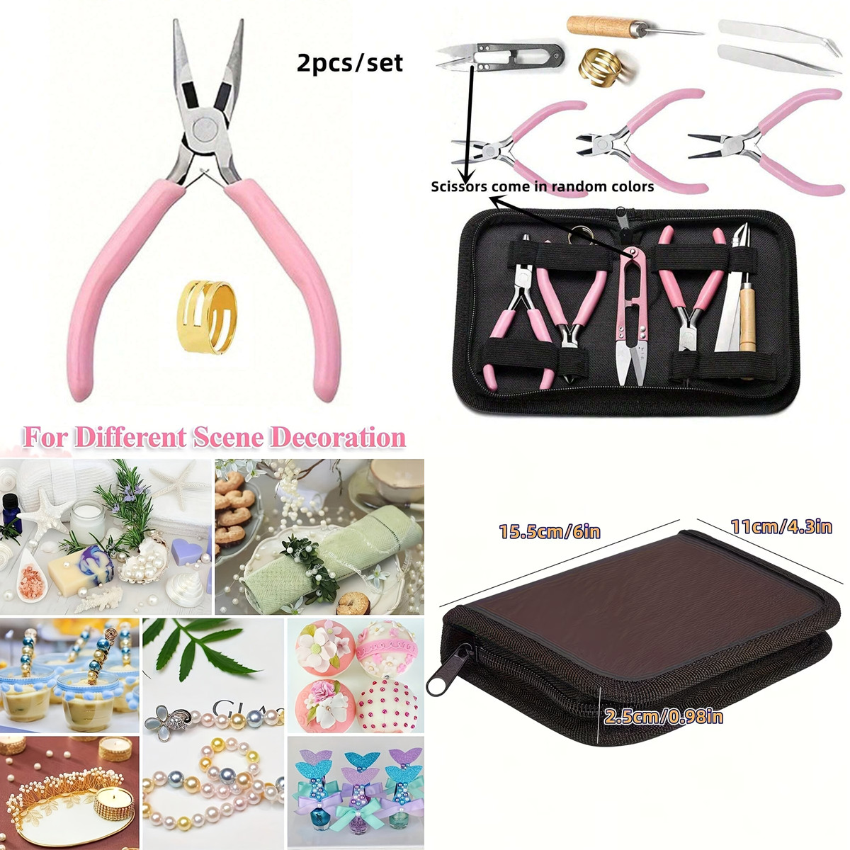 8pcs/set,2pcs/set Pink Senior  - огляд і ціна Jewelry Making For Seniors