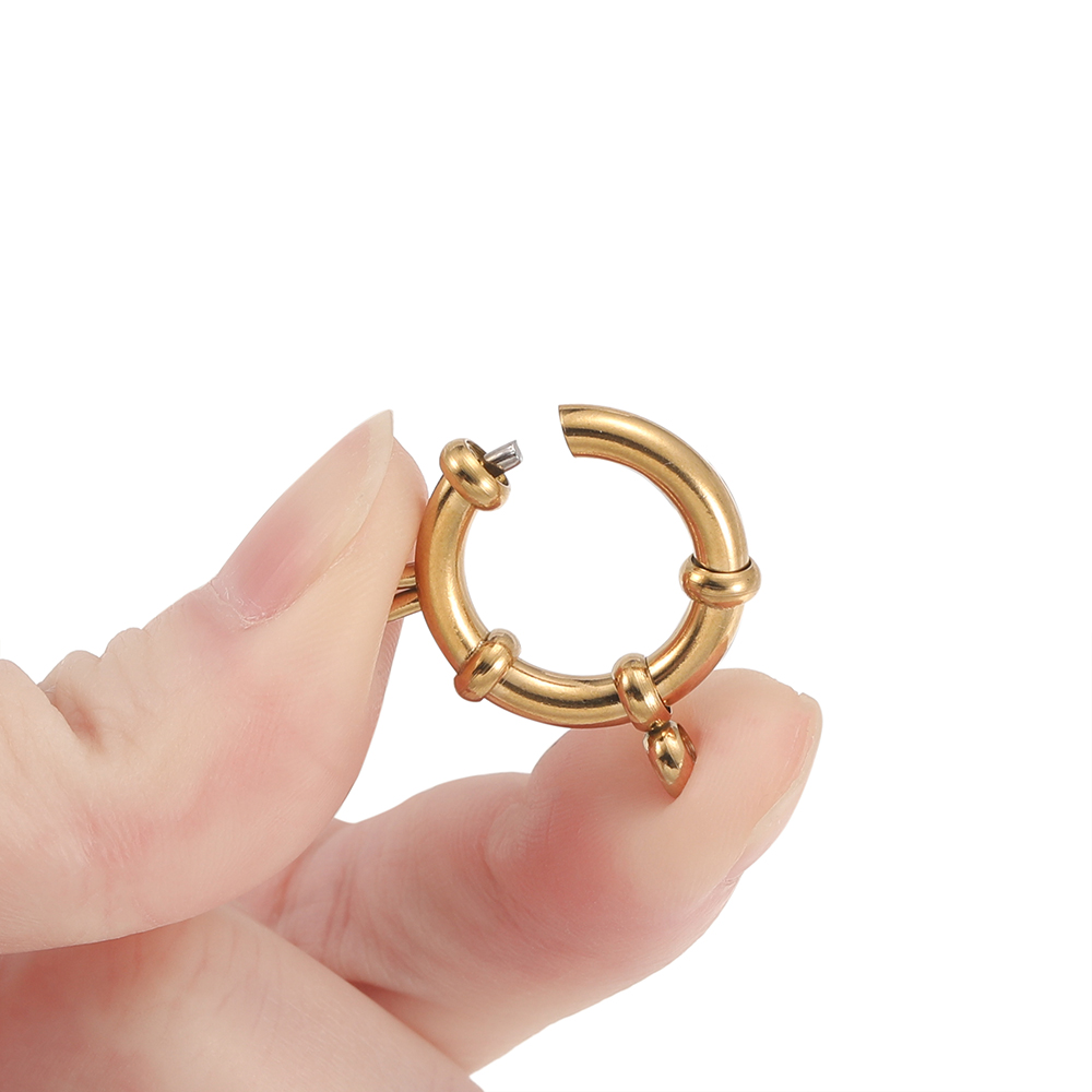 2pcs Stainless Steel Round Spr - огляд і ціна Jewelry Making Hardware