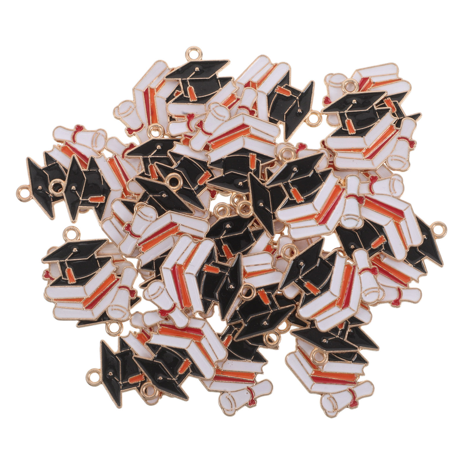 50Pcs Graduation Cap Charms Al - огляд і ціна Jewelry Making Diploma