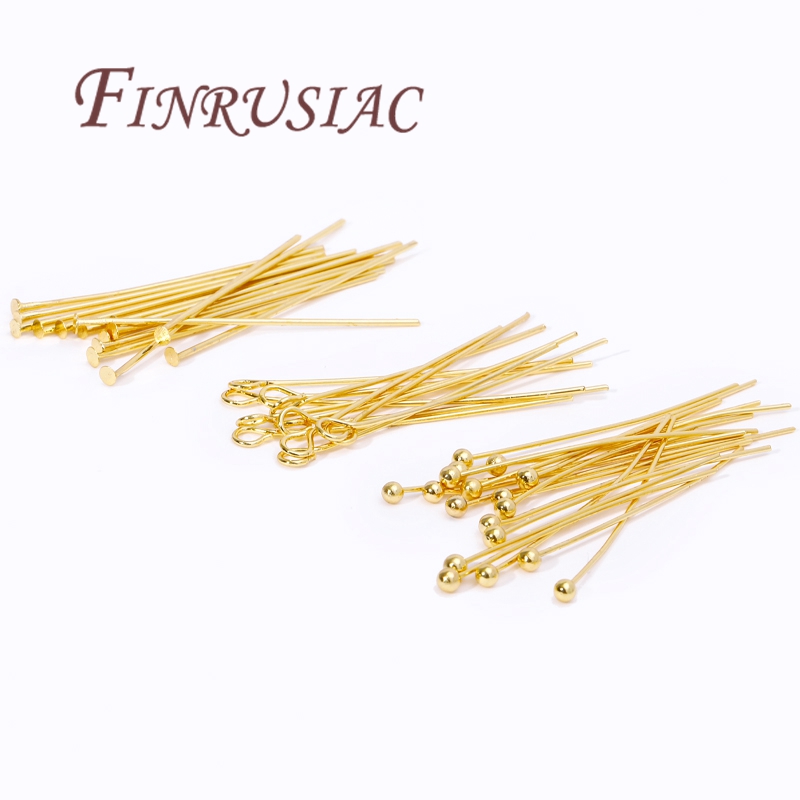50Pcs 20-50mm Gold Plated Pins - огляд і ціна Jewelry Making Eye Pins