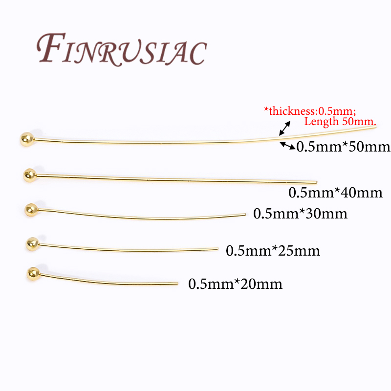 50Pcs 20-50mm Gold Plated Pins - огляд і ціна Jewelry Making Eye Pins