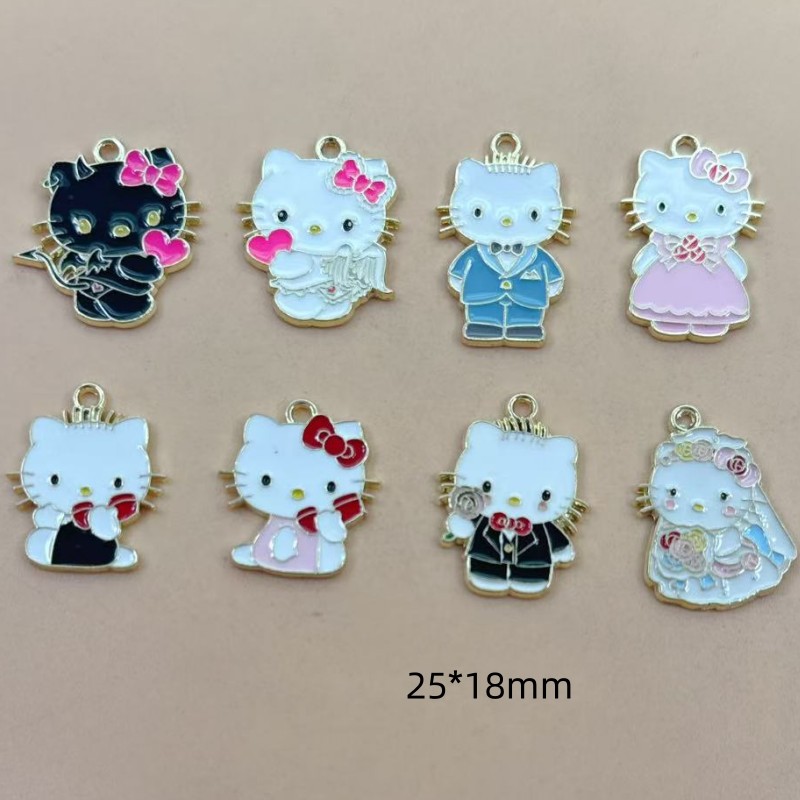 10pcs Cartoon Enamel Couple Ca - огляд і ціна Jewelry Making For Couples