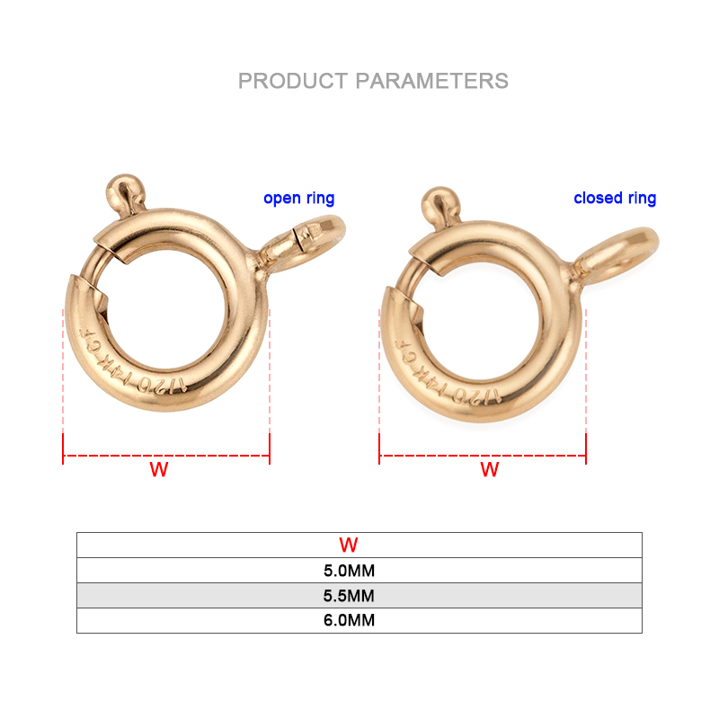 14K Gold Filled Spring Ring Cl - огляд і ціна Jewelry Making Basics