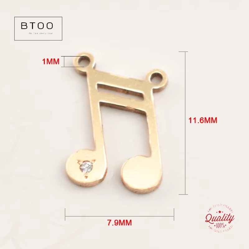 Musical Note Charm Pendant Tar - огляд і ціна Jewelry Making Notes